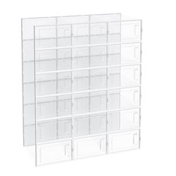 Lot De 6 Boîtes à Chaussures Empilables Pliantes En Plastique Transparent - Rangement Durable Pour Couloir Et Armoire