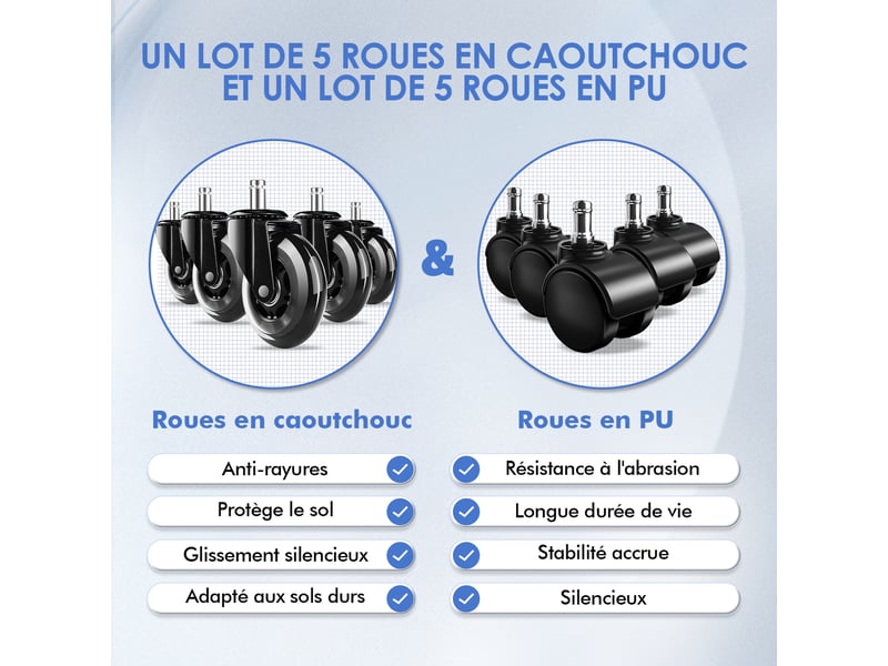 Chaise De Bureau Ergonomique Avec Dossier Maille - Soutien Lombaire Auto-Adaptatif - Accoudoirs 3D - Capacité 150 Kg