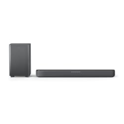 Barre De Son Thomson SB401BT - 200W Bluetooth 5.0 - Finition Blanc Et Bois
