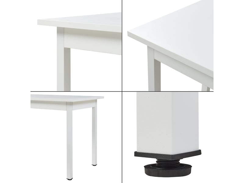 Table IKEA MELLTORP 75x75 Cm - Blanc, Surface Mélamine Résistante, Structure Métal Stable