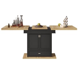 IDMarket Table à Manger Extensible Juliette 6-10 Personnes Bois Chêne 160-200cm – Pieds Lattes