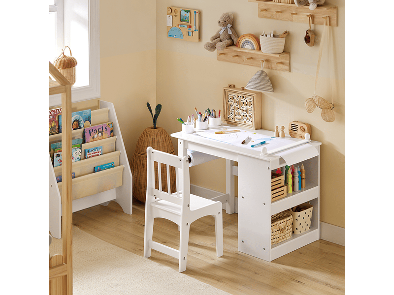 Bureau Et Chaise Réglables Pour Enfants - Design Anti-myopie Avec Tiroir - Enfant 3 à 16 Ans - Bureau étude Ergonomique