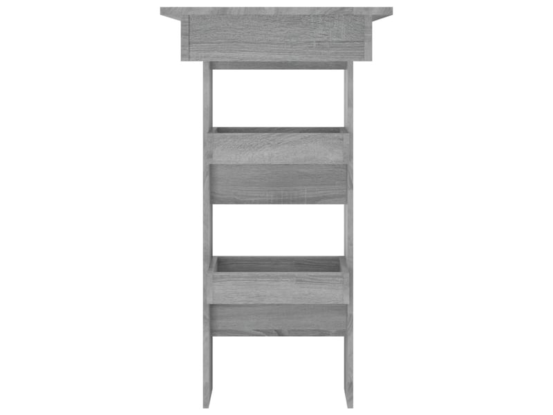 Table De Bar Modesto 115x103x50cm - Aspect Chêne Sonoma, Pour Cuisine Ou Salon