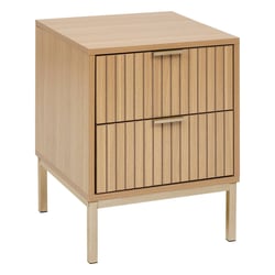 2 Tables De Chevet Chêne Sonoma 39x39x47,5 Cm - 2 Tiroirs, Bois Ingénierie, Multifonction