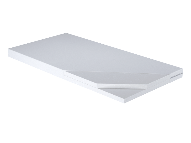 KOBI Lit Enfant Max Blanc 140x70cm - Avec Tiroir, Balustrade Et Matelas - Sécurité Renforcée