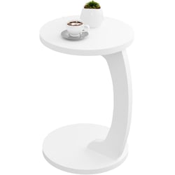 Table d'appoint enfant Buldy blanc 68,5x43cm - Atmosphera