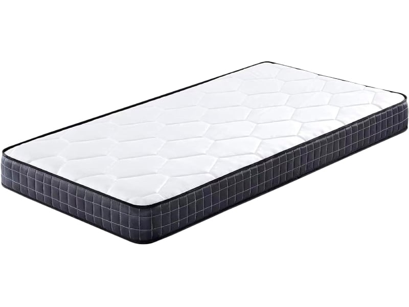 Matelas Pliant 4 Pièces Avec Tête De Lit Et Oreiller - 180x60x5 Cm, Housse Lavable | Pour Invités, Camping, Salon