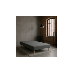 Sommier Tapissier Peggy Blanc 130x190cm – Fabrication Française, Livré Avec Pieds ! - 2