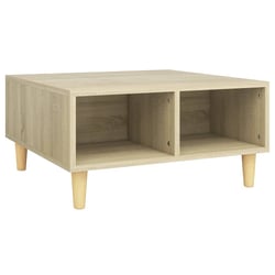 Table D'Appoint FineBuy En Bois – Design Moderne 35x30x61 Cm – Petite Table Canapé Avec 3 Compartiments – Style Scandinave