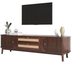Meuble Salon Rangement Yaheetech Meuble TV 3 Niveaux Style Industriel - 106x39,5x40cm - MDF Et Métal Gris - Support TV 32-55 Pouces Meuble Salon Bois Métal