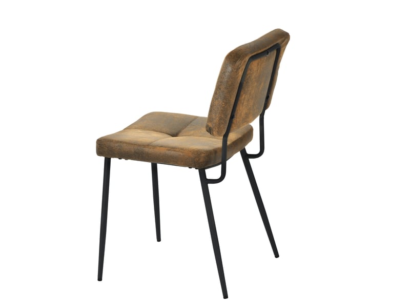 Lot De 2 Chaises De Salle à Manger Rétro Vintage - Tissu Rose, Accoudoirs - Pieds Stables - Marque Beliani