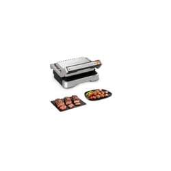 Gril Panini Et Grillade Tefal GC271D10 - 2000W - Plaques Antiadhésives 29x26 Cm - Bac à Jus Amovible - Parfait Pour Famille Et Repas Rapides