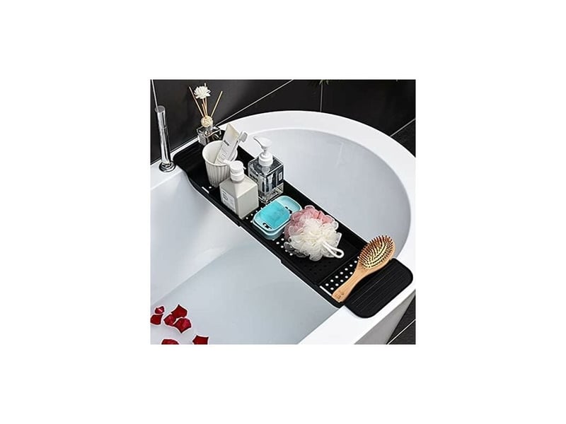 Plateau De Baignoire Extensible Organize It All – Chromé – Longueur Réglable Jusqu’à 67,3 Cm