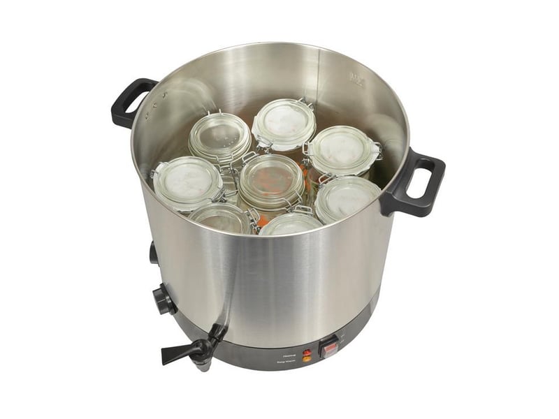 Kitchen chef - stérilisateur de bocaux électrique cuve inox avec écran