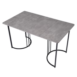 Table à Manger Vicco Sentio 140x90cm Avec 2 Bancs - Design Anthracite Et Chêne Doré - Idéale Petites Cuisines