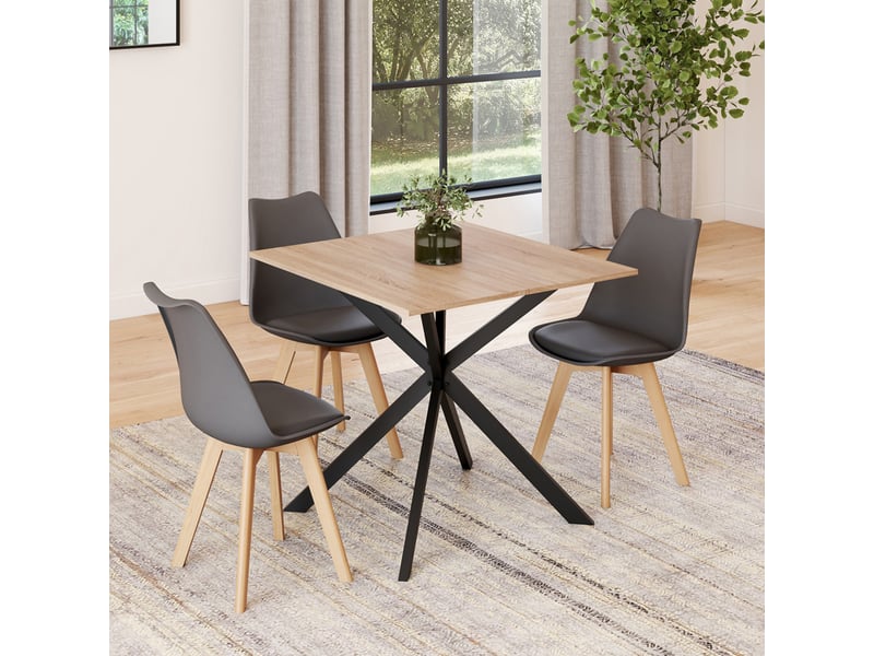 IDMarket - Table à Manger Extensible Rectangle Phoenix 6-10 Personnes