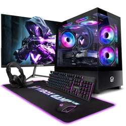 PC Gamer Complet VIBOX - AMD Ryzen 5 5500, RTX 5060 8 Go, 16 Go RAM, 1 To SSD, Écran 23" - Blanc - 13