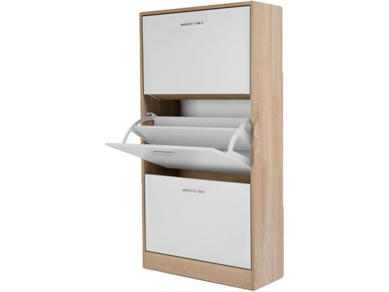 Meuble à Chaussures Germania Colorado Imitation Chêne - Panneau Sanremo 52x42cm, Compatible Rangement