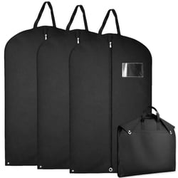 Housses De Protection Pour Vêtements - Lot De 6 Housses Longues Avec Fermeture Éclair, Anti-Poussière, Transparentes, Idéales Pour Robes, Costumes, Vestes Et Manteaux