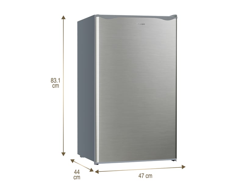 Mini Réfrigérateur Heinner 94 L – Porte Réversible, Classe E, éclairage LED, Silencieux, Pour Studio/bureau