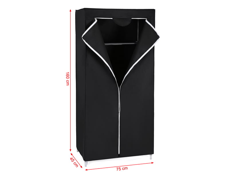SONGMICS Armoire portable, armoire en tissu, portant à vêtements avec étagères, poches, grande capacité, 3 tringles de suspension, 127 x 45 x 180 cm, noir URYG010BZ02 SONGMICS Armoire portable, armoire en tissu, portant à vêtements avec étagères, poches, grande capacité, 3 tringles de suspension, 127 x 45 x 180 cm, noir URYG010BZ02