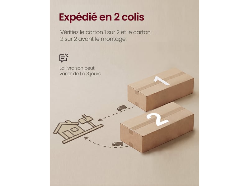 Cadre De Lit Double 140x190 Cm Avec 4 Tiroirs Et Bande LED - Tête De Lit Rembourrée, Station De Charge USB, Support Lattes Inclus - Pas De Sommier Nécessaire