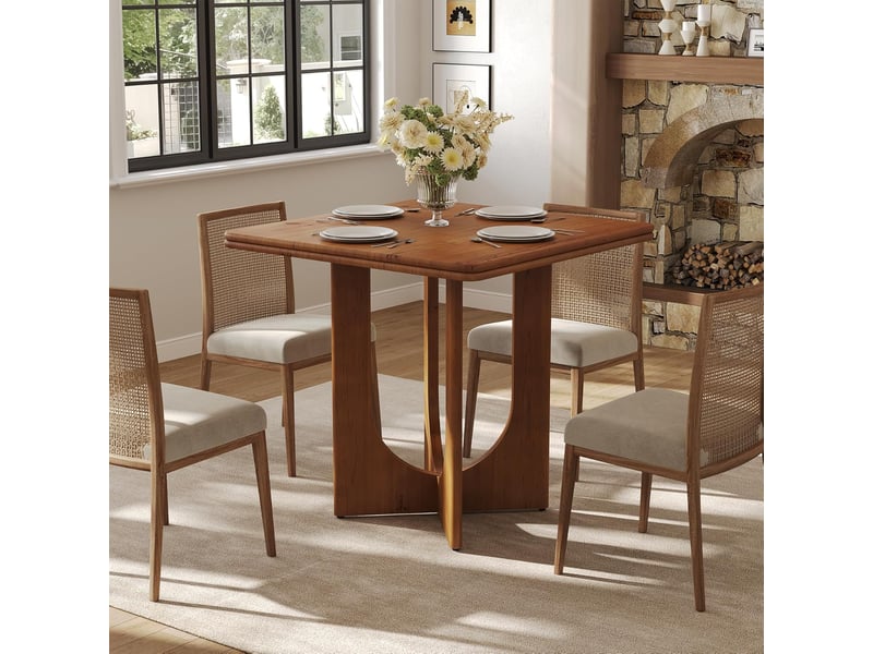 Table Ronde 80 Cm Tribesigns – Pour 2 à 4 Personnes, Parfaite Pour Petites Cuisines Et Salons
