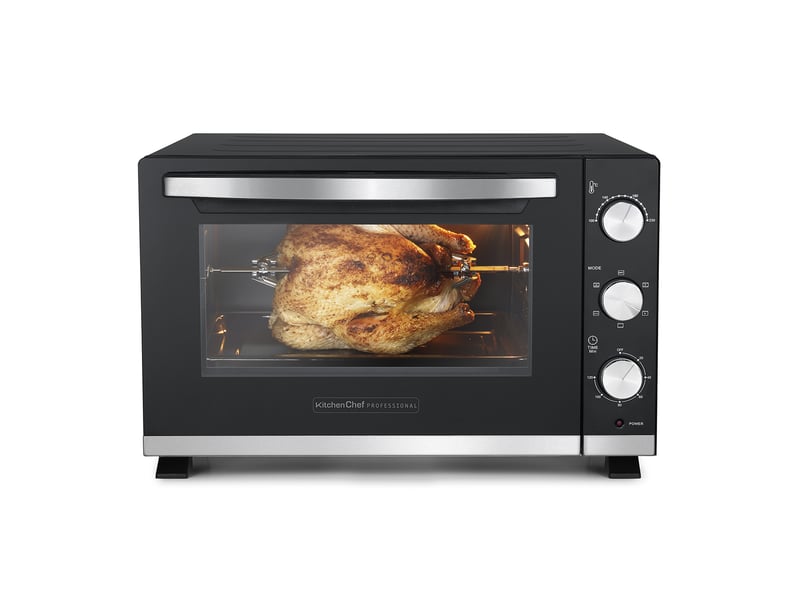 Four Multifonction Chaleur Tournante 60 Litres KC-FOUR60 - 2200W - Thermostat 230°C - Avec Tournebroche