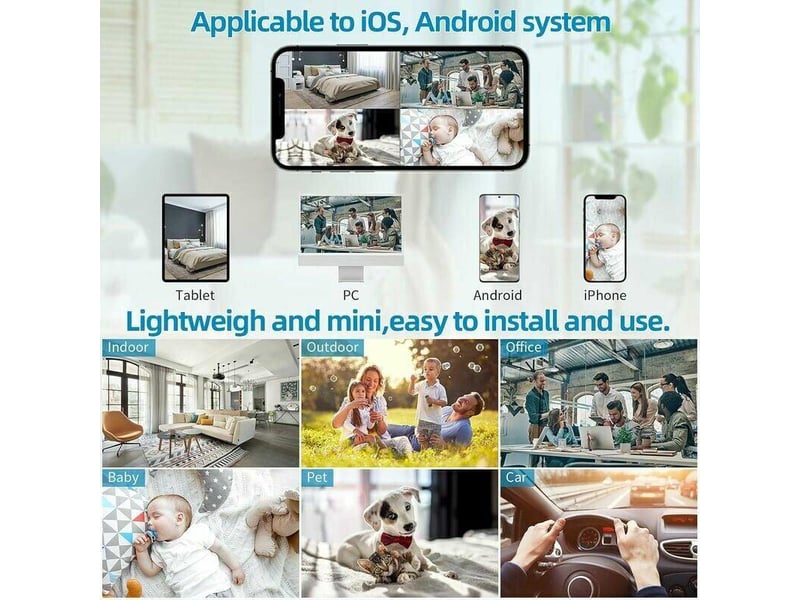 Camera Espion Sans Fil Beseloa Mini HD 1080P Spy Caméra De Surveillance Caméra Surveillance Cachée Détection Mouvement Camera Espion Sans Fil Beseloa Mini HD 1080P Spy Caméra De Surveillance Caméra Surveillance Cachée Détection Mouvement