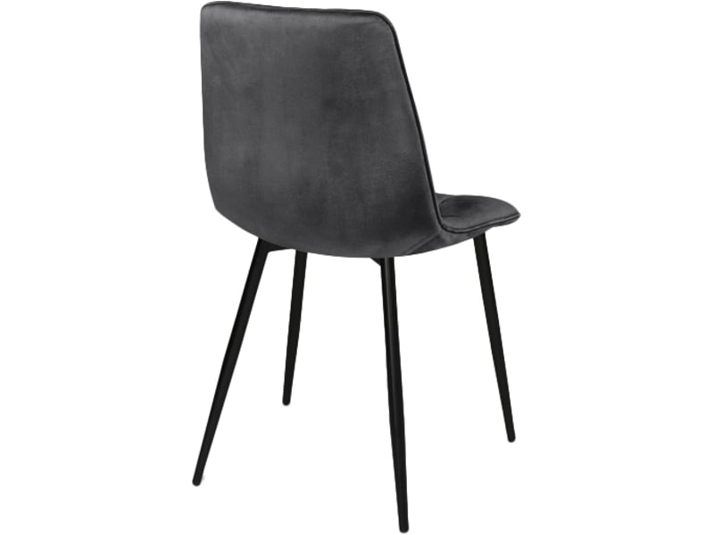 Lot De 6 Chaises MILA En Velours Taupe – Design Moderne Pour Salle à Manger – Dimensions : 88x55x46 Cm