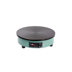 Crêpière à Gaz Professionnelle Krampouz 40 Cm - Fonte, 6000 W, Inox, Fabriquée En France, Pour Extérieur