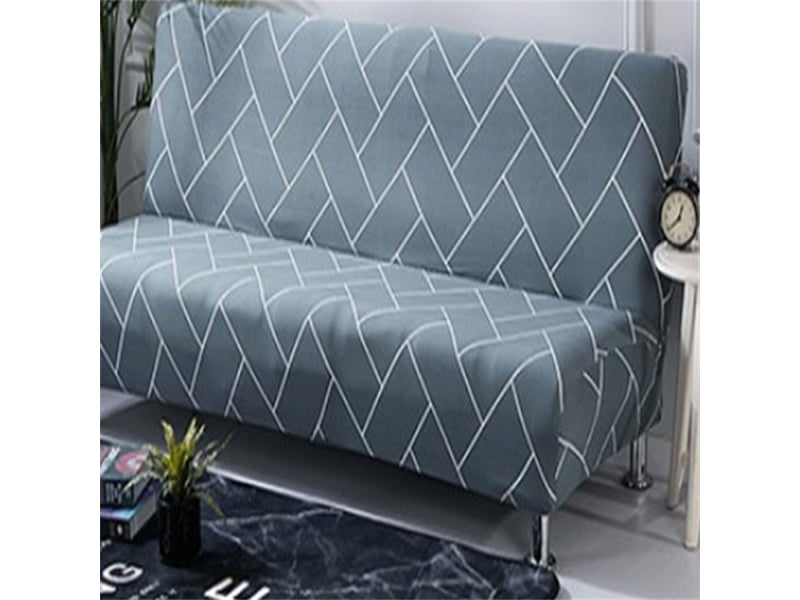 Housse De Clic Clac Élastique 3 Places - Protecteur Canapé Sans Bras Extensible (Noir, 160-190cm)