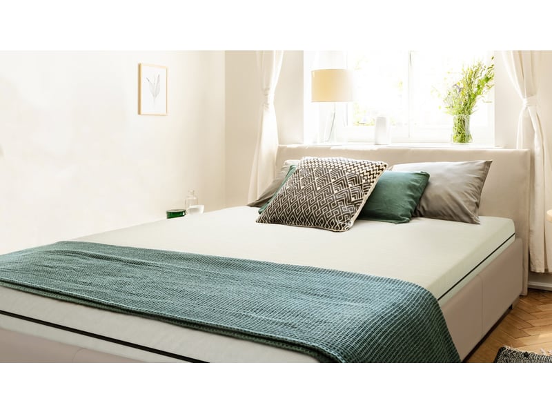 Matelas 90x200 Cm Mousse Froide Ergonomique - 7 Zones De Confort Mi-Ferme - Réversible 2 Faces - Oeko-TEX - Fabriqué En Allemagne