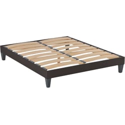 AltoBuy ALTOLATTES Sommier à Lattes 140x190cm - 20 Lattes Bouleau - Cadre Métal Bleu Nuit - Fabriqué En France