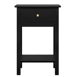 IDMarket Lot De 2 Tables De Chevet Utah 1 Tiroir + 1 Niche - Style Industriel