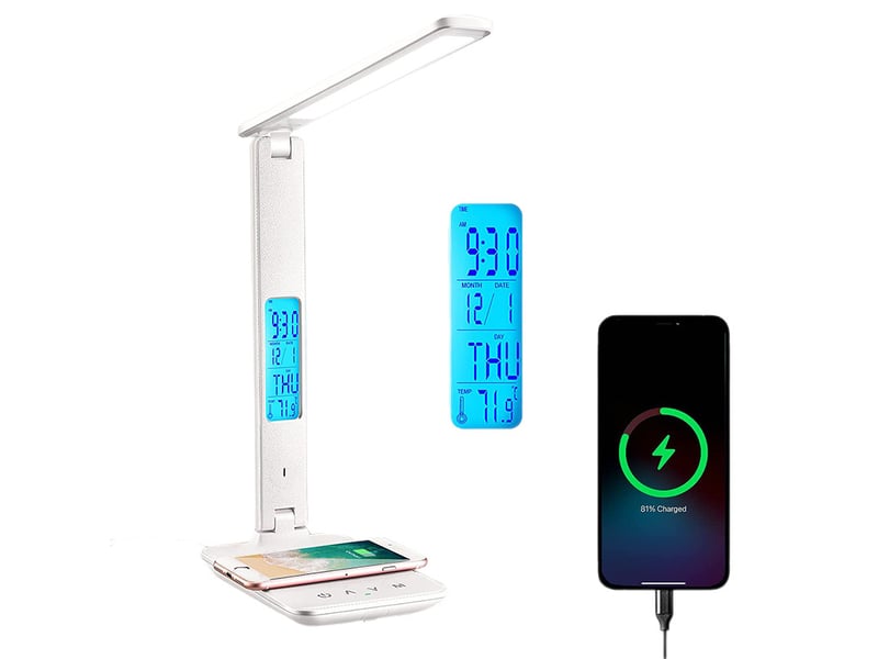 Lampe LED Rechargeable 4 En 1 Lytup - Bureau, Mur, Pince, Torche - Bras Flexible 270°, USB-C, 4 Niveaux Lumière