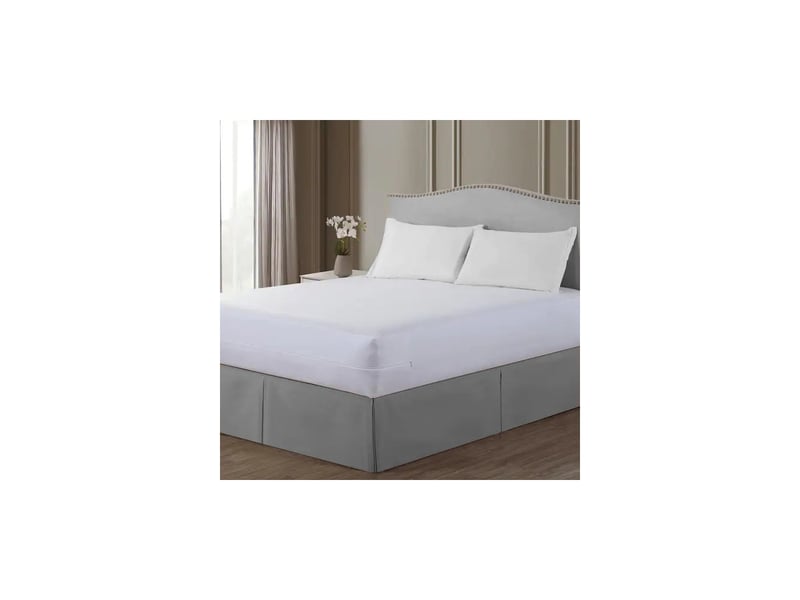 Protège-Matelas 80x200 En Coton Molleton Anti-Acariens - Housse Avec Bonnets 27 Cm, Fabrication Française