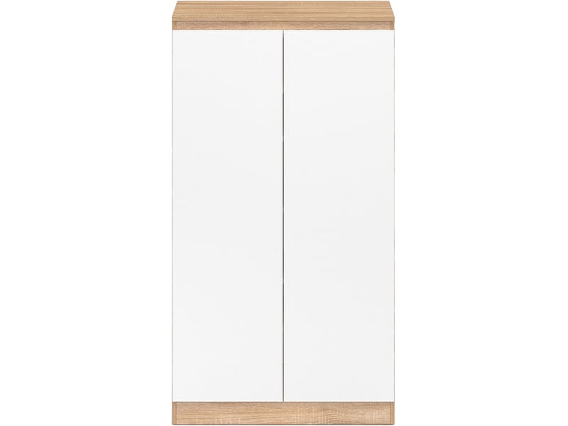 Dmora Armoire à Chaussures 3 Rabats – Blanche, Capacité 18 Paires, 60x113x22 Cm – Meuble D'Entrée Ou Balcon