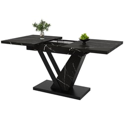 Table De Jardin Ronde Giantex Ø 90 Cm - Aluminium Moulé - Pieds Réglables - Trou Parasol 5 Cm - Style Vintage Bronze