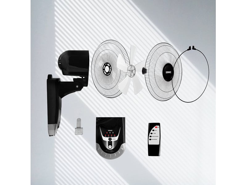 Ventilateur Mural GROWMANIA 45W Avec Télécommande - Oscillant 90° Pour Serre Et Intérieur