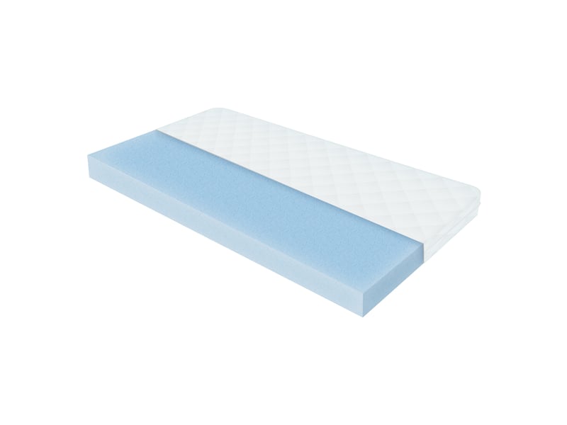 ML-Design Matelas Enfant 120x200 cm, Orthopédique, 7 Zones, Mousse Froid, Certifié Oeko Tex, Housse Amovible Lavable Fermeture Éclair, Hypoallergénique Antibactérien/Teste Substances Nocives 23 kg/m³