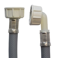 Raccord 3/4 Droit Coudé DL-pro Tuyau D'Arrosage 1m Universel - 3/4 Droit/ Coudé - 60 Bar - Pour Lave-linge Et Lave-vaisselle Raccord Lave-vaisselle 3/4
