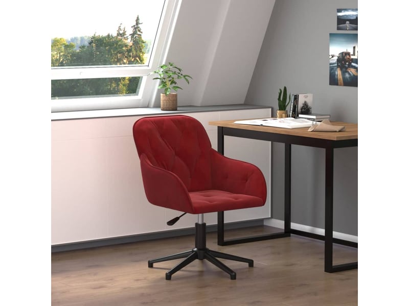 Chaise De Bureau TODI Rouge - Dossier Mesh Respirant, Assise Réglable 41-52 Cm, Pivotante | Pour Bureau Ou Gaming, Jusqu'à 100 Kg | Roulettes Moquette - 4