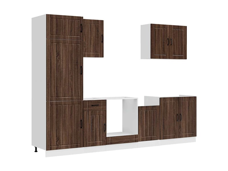 vidaXL Ensemble d'armoires de Cuisine 11 pcs Kalmar Bois d'ingénierie, Ensemble d'armoires, étagère de Rangement, Placard, Armoire de Cuisine
