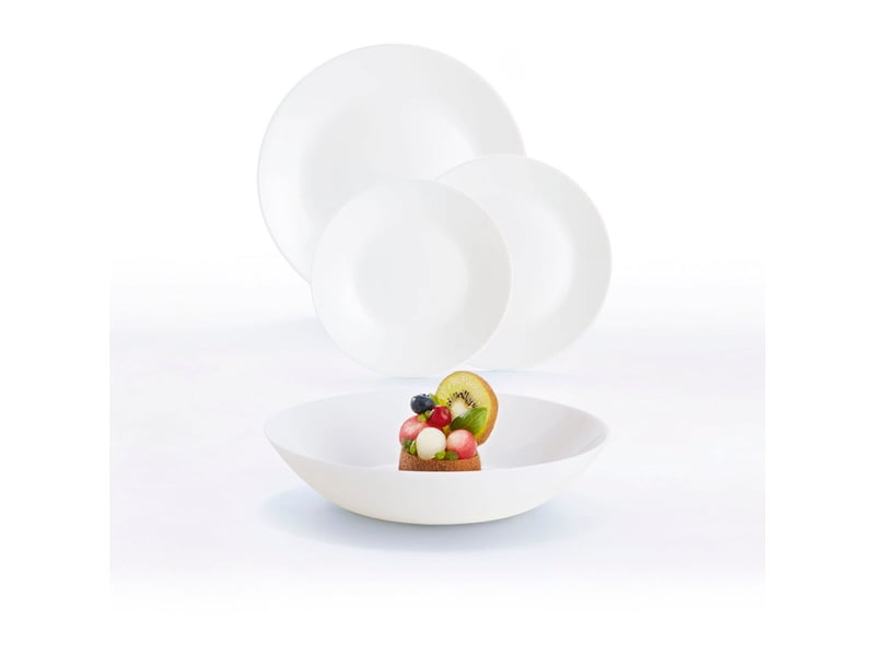 Service De Verres Essential Luminarc 18 Pièces - 6 Verres à Pied, 6 Flûtes, 6 Verres Bas, Résistant Lave-vaisselle - 9
