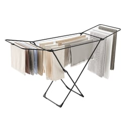 Séchoir à Linge Pliable En Éventail En Bois - 16 Barres, 121x112 Cm, Peu Encombrant Pour Balcon/Salle De Bain - 11