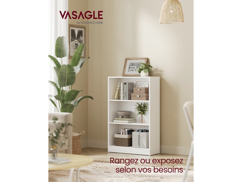 Bibliothèque Meuble de Rangement Etagère à Livres Armoire à Livres