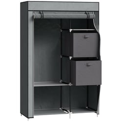 Armoire en tissu avec fermeture éclair, 75 x 50 x 160 cm Armoire en tissu avec fermeture éclair, 75 x 50 x 160 cm