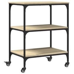 Chariot De Rangement 5 Niveaux – 4 Paniers Extractibles, Roulettes, Plateau – Multifonction Cuisine, Bureau - 5