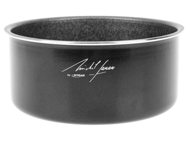 Secret De Gourmet - Casserole 16 Cm Aluminium Forgé Aspect Pierre, Tous Feux Dont Induction, Anti-Adhérent Nature